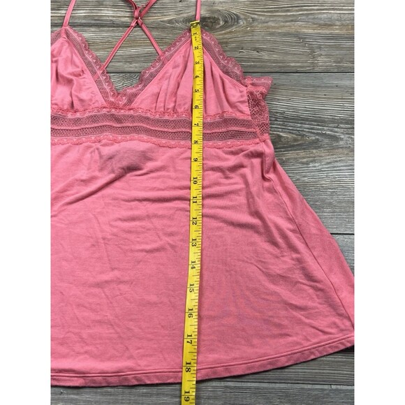 Victoria's Secret M Pink Lace Trim Babydoll‎ Lingerie Cami Romantic Coquette Y2K - Picture 7 of 11